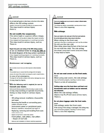 mazda 3 fastback 2023-2024 owners manual in english